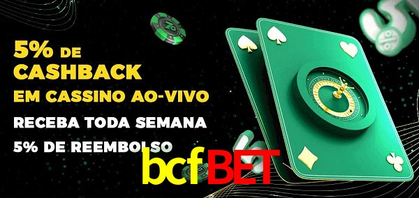 Promoções do cassino ao Vivo bcfbet